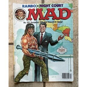 Vintage MAD MAGAZINE #259 1985 NIGHT COURT RAMBO RONALD REAGAN